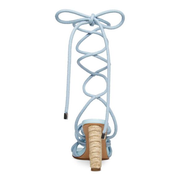 STEVE MADDEN Womens Light Blue Idolized Square Toe Wedge Espadrille Shoes 8.5 M - Picture 2 of 4